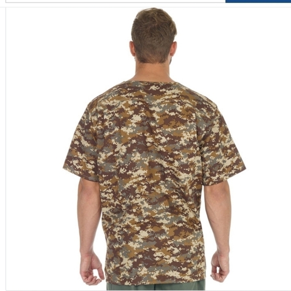 CARHARTT Mens Print Ripstop Utility Top - DIGI CAMO KHAKI - Picture 3 of 10